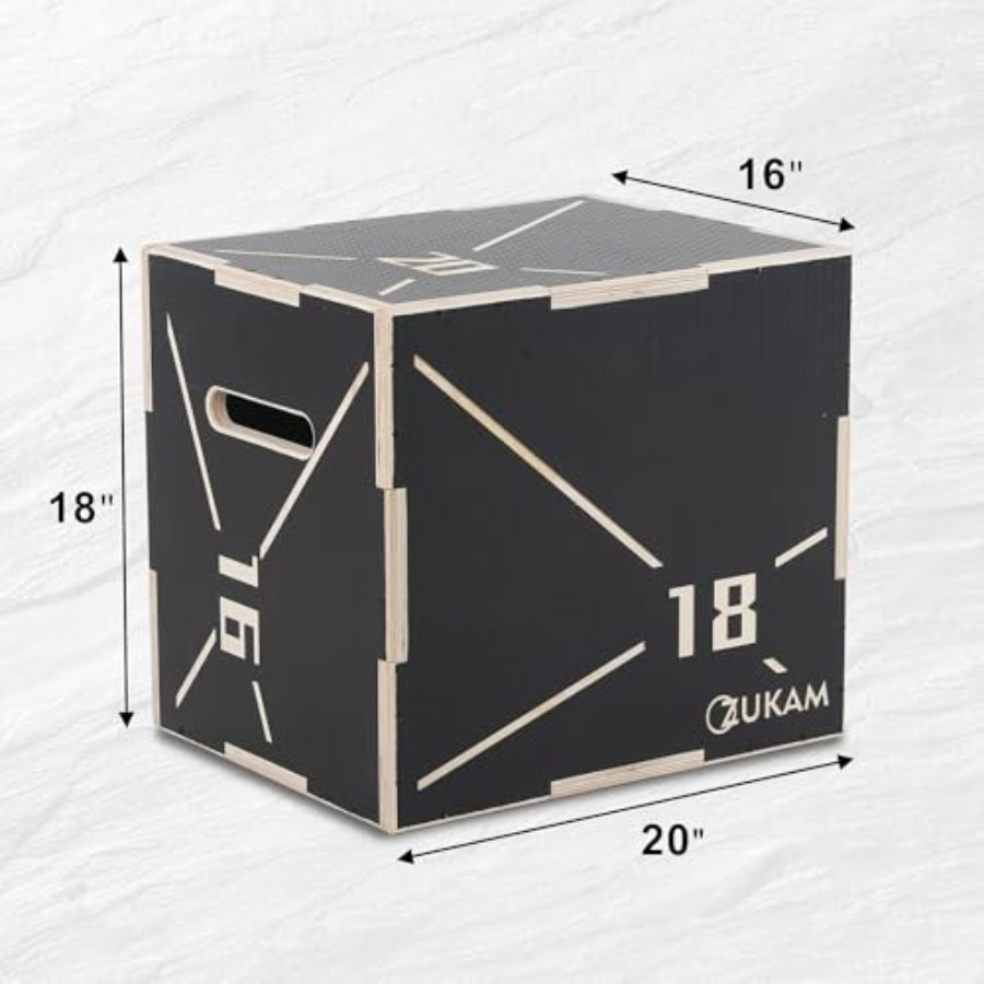 Non-Slip Wood Plyometric Jump  - Box Jump Plyo ulasan dan harga