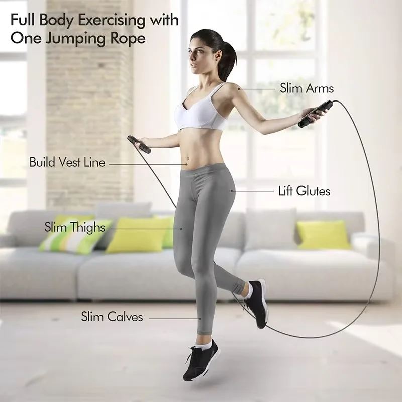 Adjustable Steel Wire Jump Rop - Jump Rope Speed Bearing ulasan dan harga