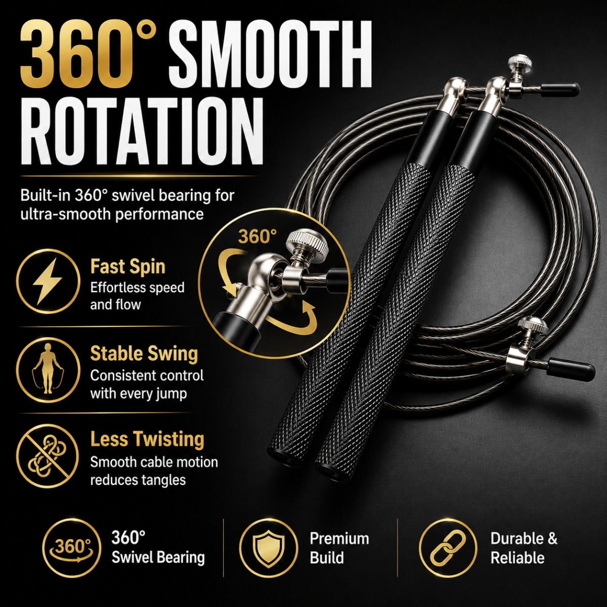 360 Degree Ball Bearing Speed  - Jump Rope Speed Bearing ulasan dan harga