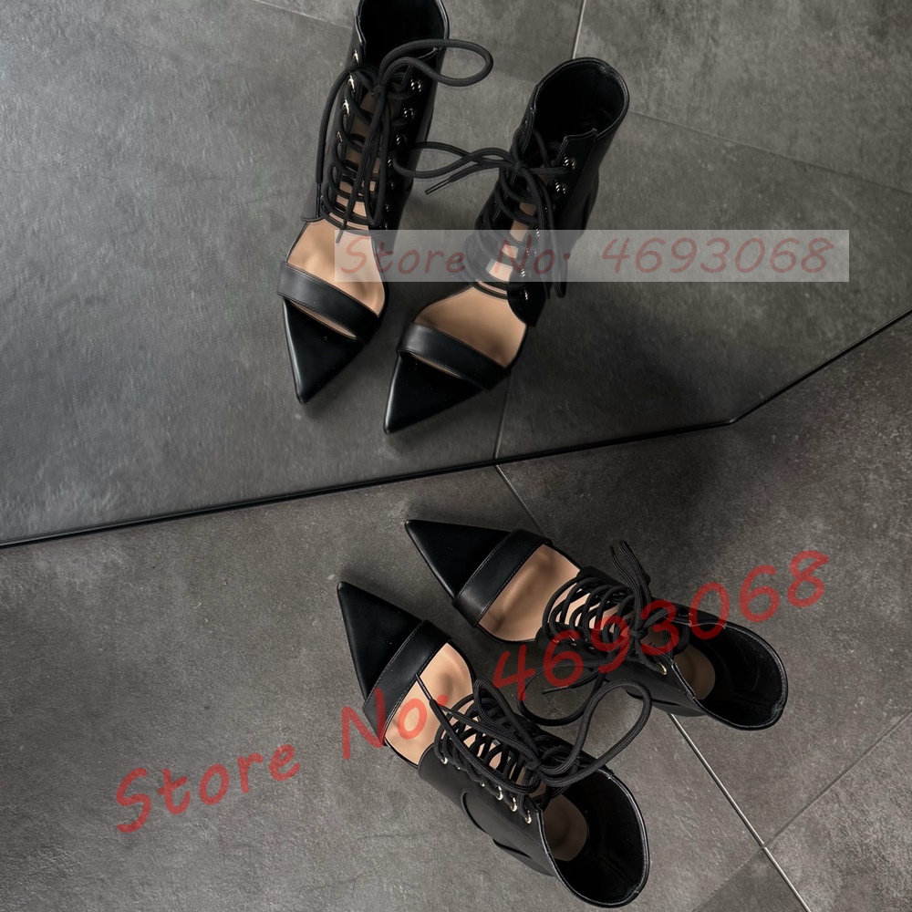 Sexy Pointy Toe Cross Tied Hig - Crossfit Ladies ulasan dan harga