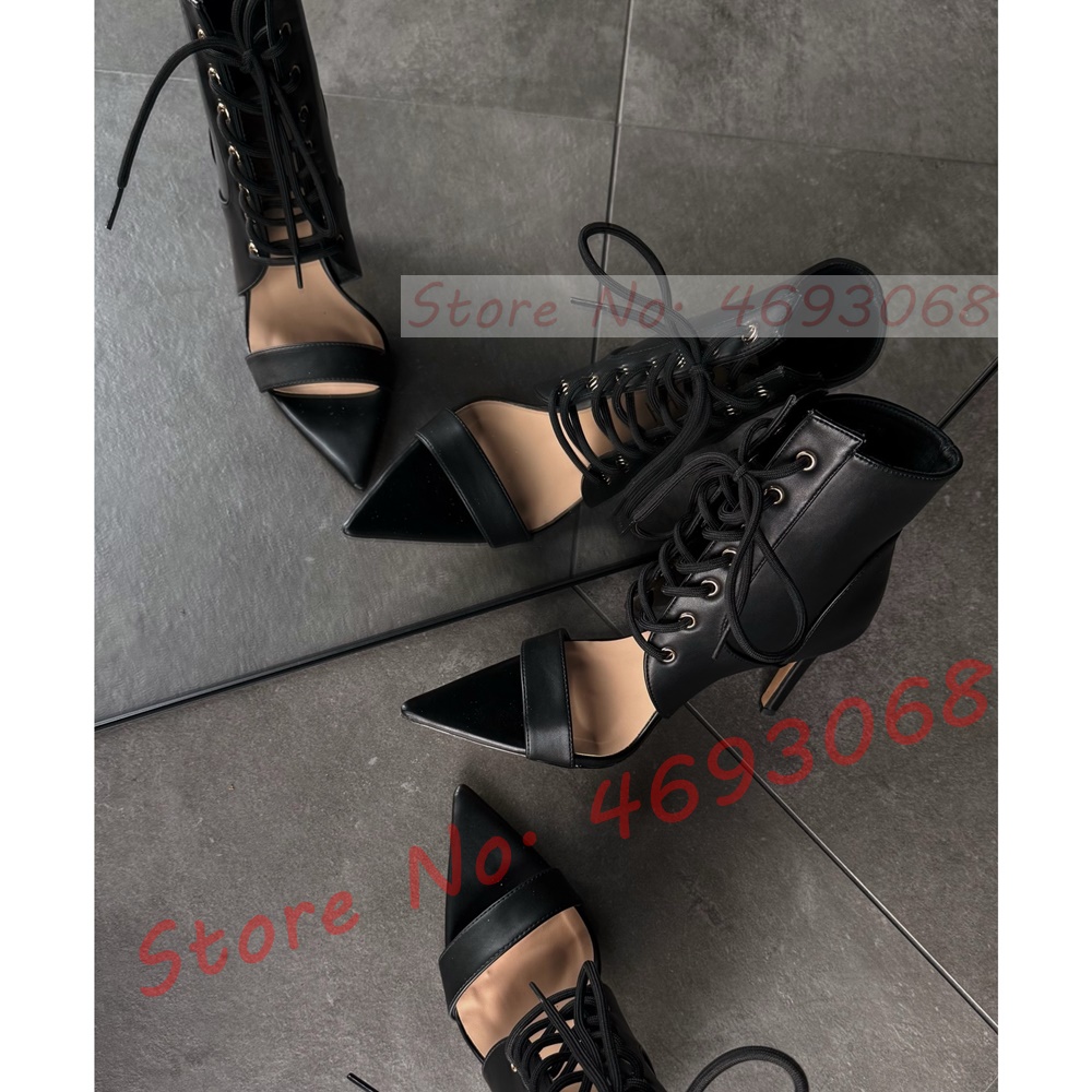 Sexy Pointy Toe Cross Tied Hig - Crossfit Ladies ulasan dan harga